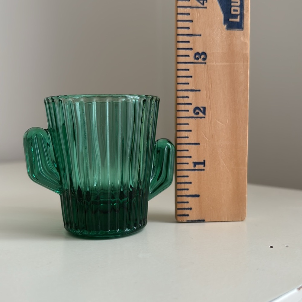 Vintage Libbey Cactus Shot Glass Mid Century Barware Retro Saguaro Cactus - Picture 6 of 7